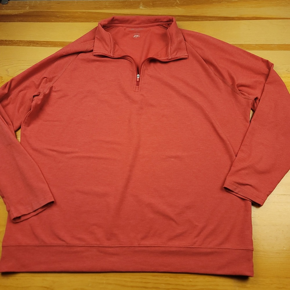 Onward Reserve XL Pullover 1/4 Zip Long Sleeve Salmon Athletic Mens - Picture 2 of 14